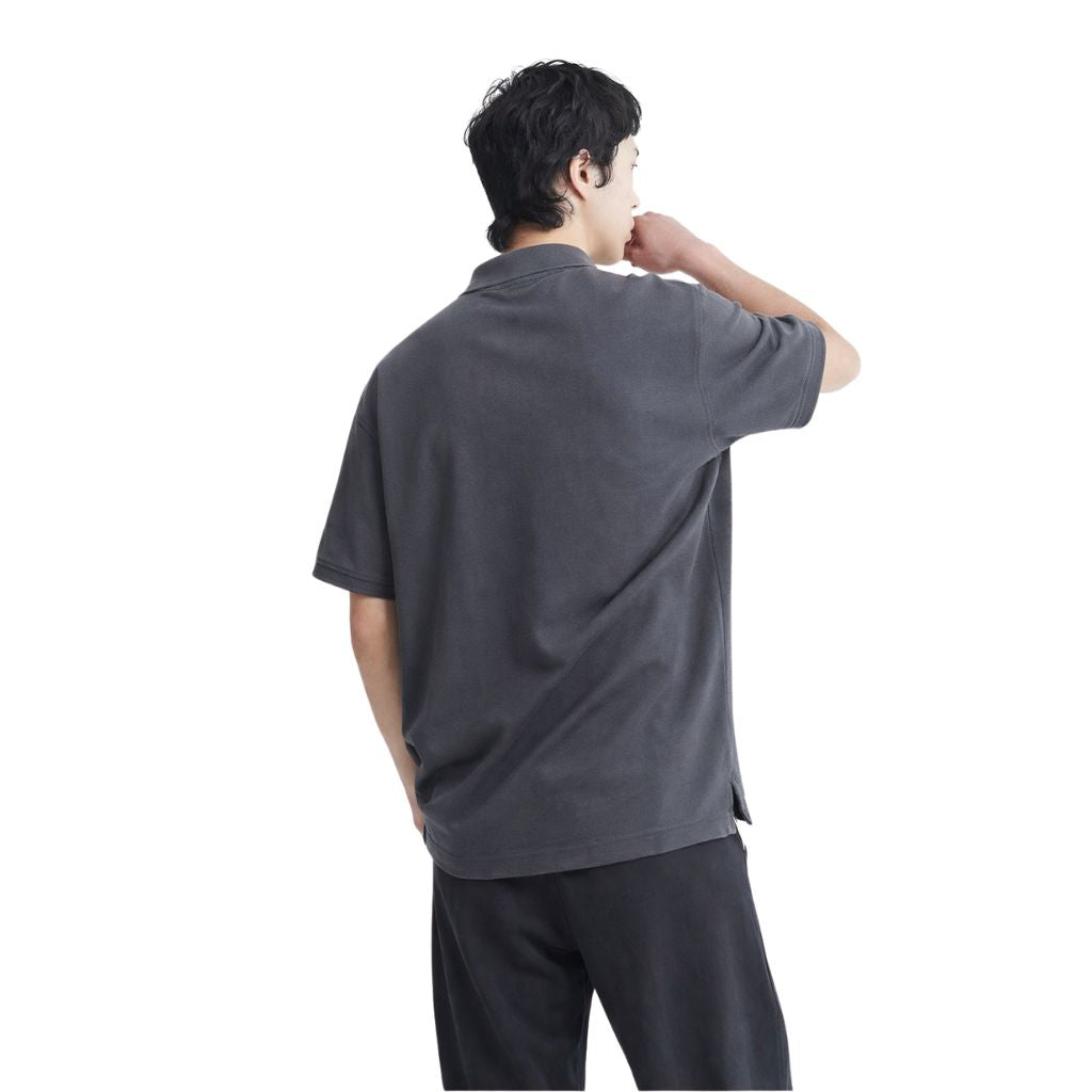 Grey Color Lemon Denim Polo(A-3408)