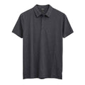 Fossil Grey Self Texture Dry-Fit Polo (A-3518)