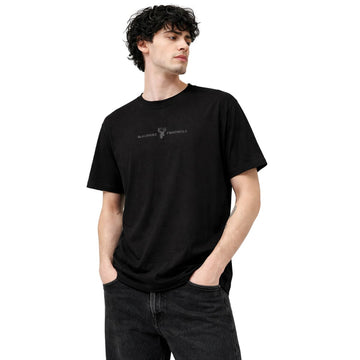 Black Light Printed Mens T-Shirt (A-4156)
