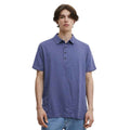 Light Purple Self Texture Dry Fit Mens Polo (A-3518)