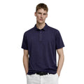 Navy Blue Self texture Dry-Fit Mens Polo (A-3518)