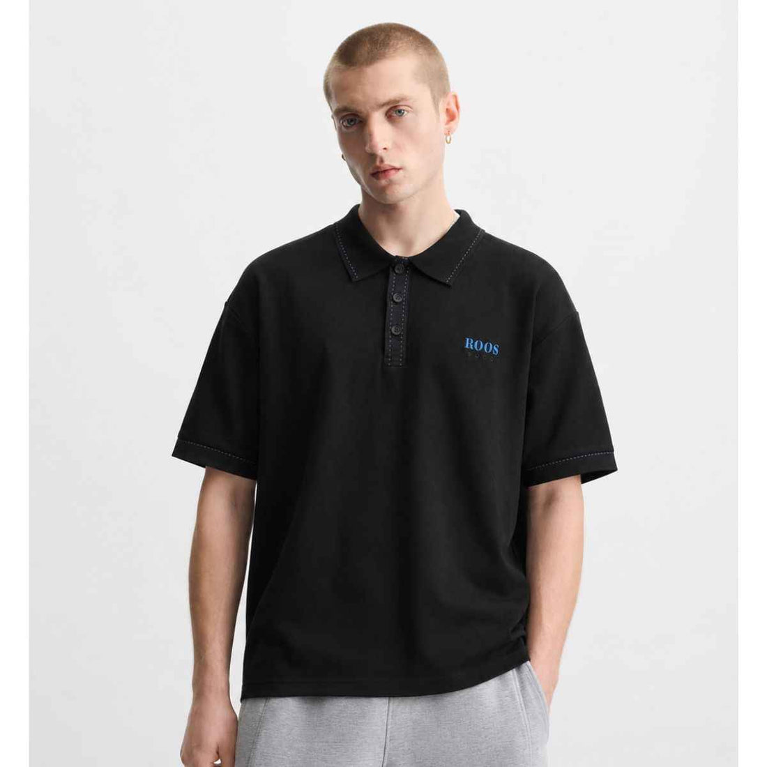 Black Imported Elite Polos (A-4953)