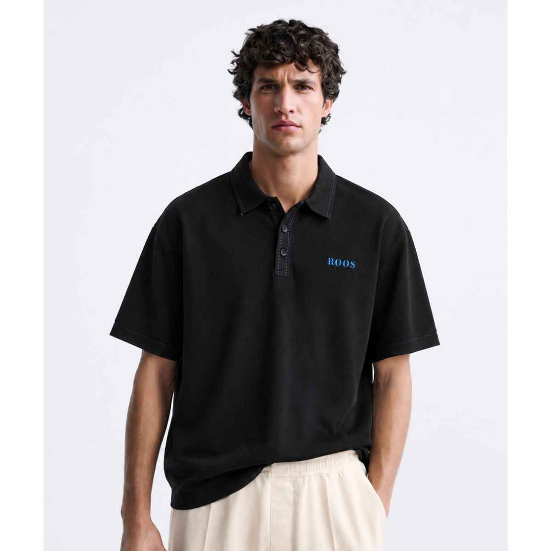 Black Imported Elite Polos (A-4953)