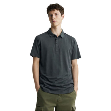 Sea Green Self Texture Dry Fit Polo (A-3518)