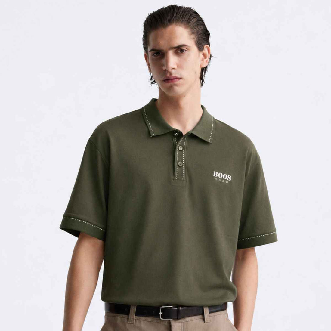 Olive Green Imported Elite Polos (A-4953)
