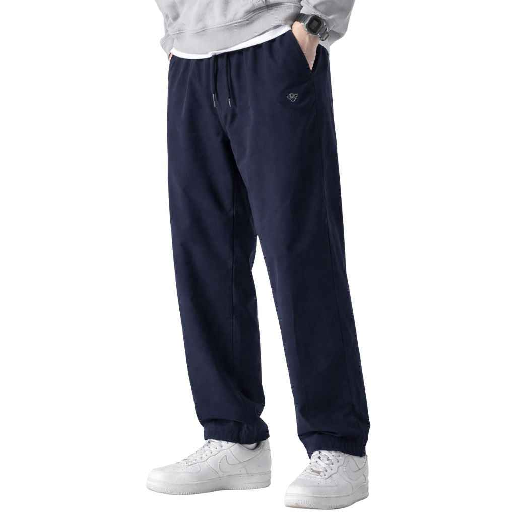 Navy Blue Center Line Mens & Womens Loose Fit Trousers (A-3673)