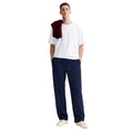 Navy Blue Center Line Mens & Womens Loose Fit Trousers (A-3673)