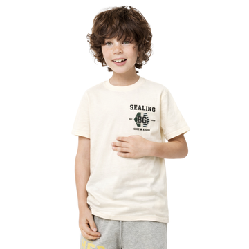 Off-White Back & Front Printed Down Shoulder Imported T0shirt (A-3175)