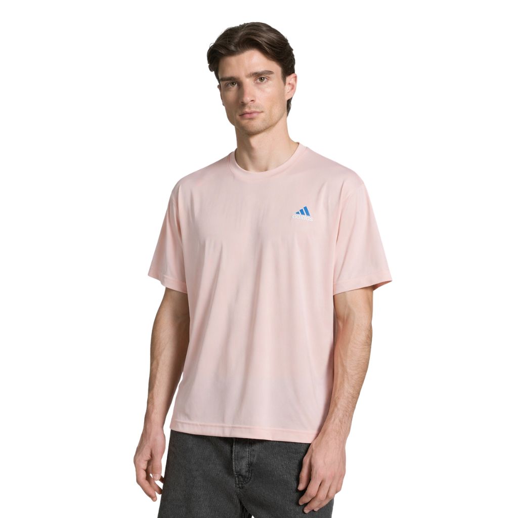 Light Pink Stretchable Dry Fit T-shirt (A-4523)