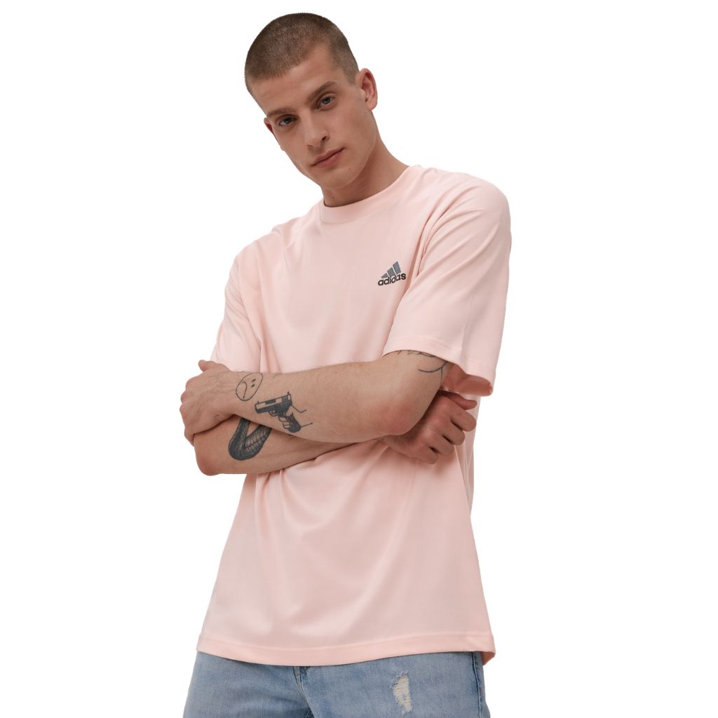 Light Pink Dry Fit Stretchable Dry Fit T-Shirt (A-4525)
