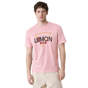 Light Pink Printed T-Shirt (A-1485)