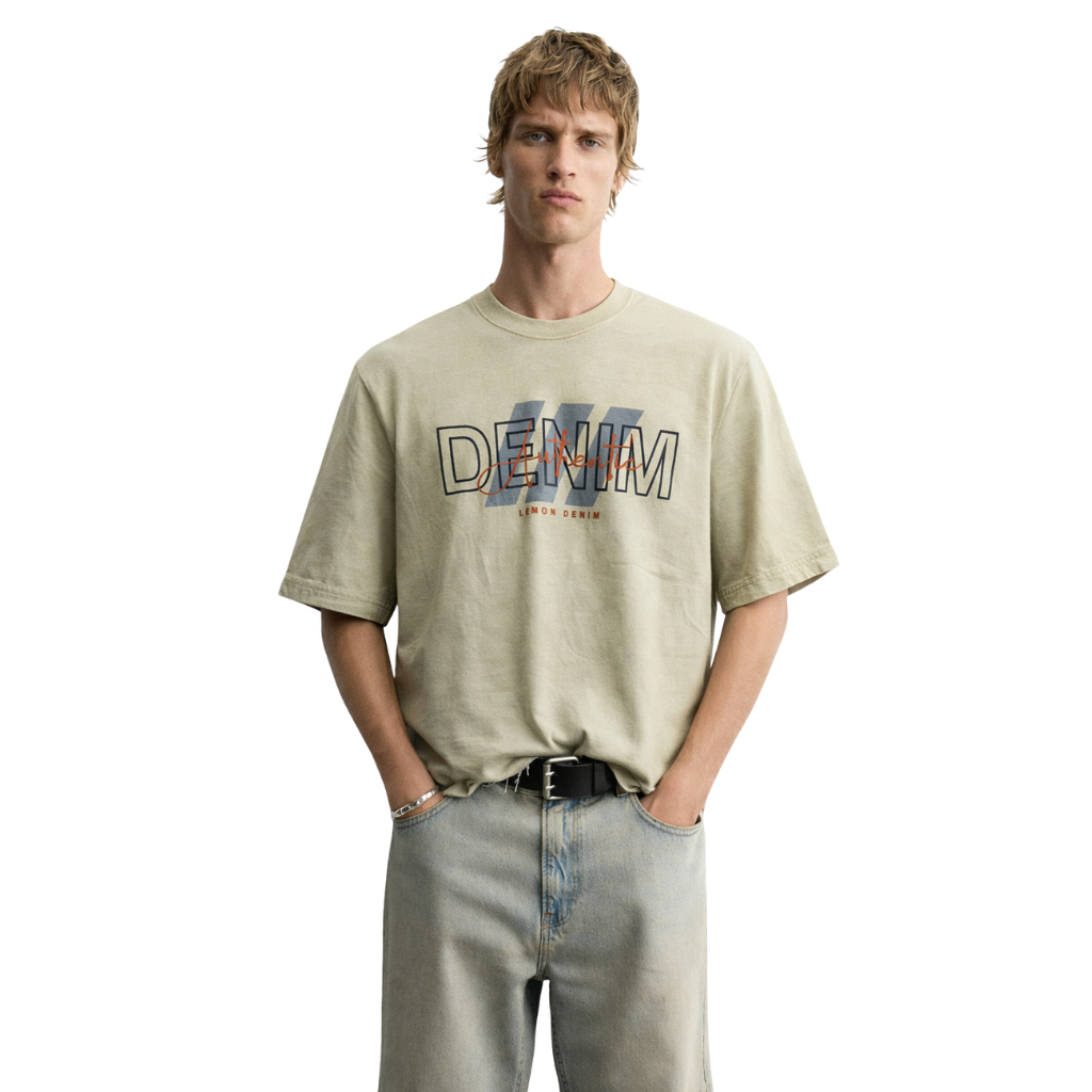 Fone Color Mens Printed T-shirt (A-1489)