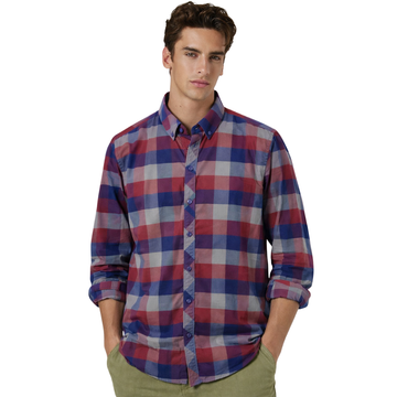 Mens Casual Multi-Color Check Shirt (A-3841)