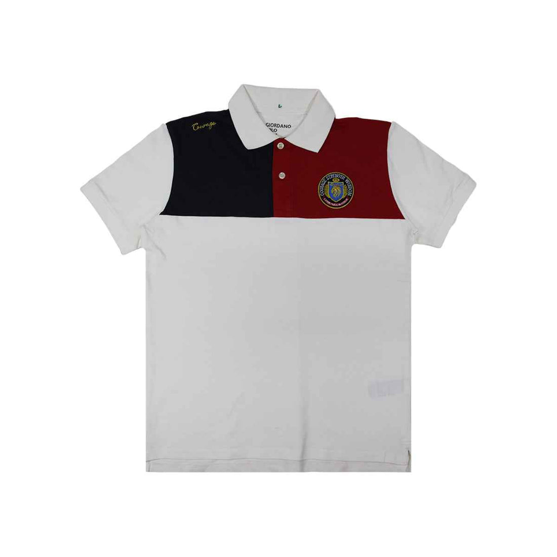 Mens Embroidered Contrast Polo (A-3459)