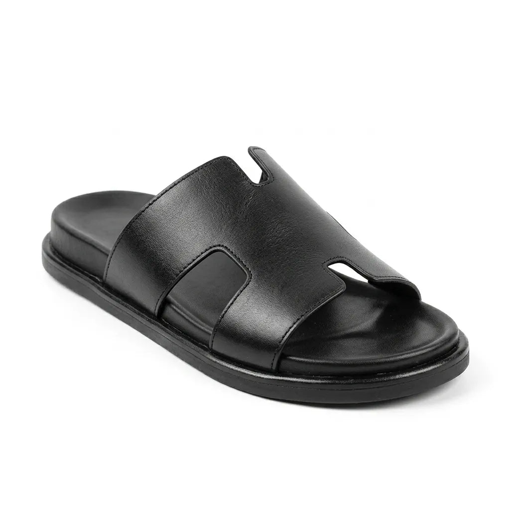 Mens Sensitive Leather Slippers (A-5175)