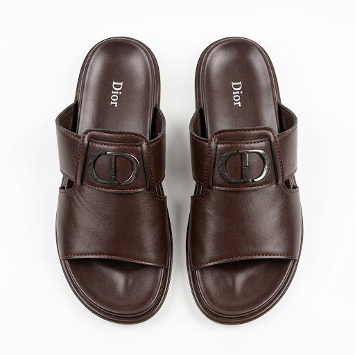 Relaxed Fit Sensitive Leather Slippers (A-5177)