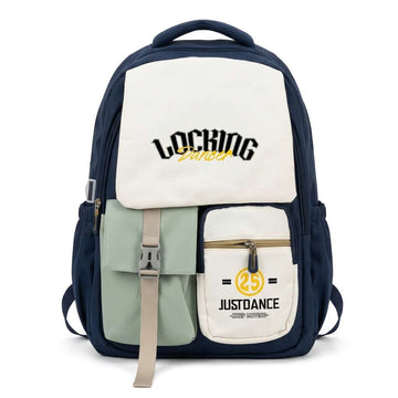 Navy Blue Multi-Pocket Backpack A-5476