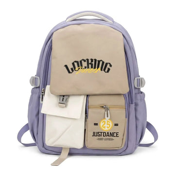 Lavender Multi-Pocket Backpack (A-5476)