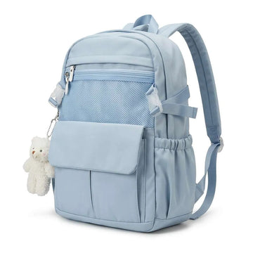 Cute Backpack With Teddy Bear Charm (A-5484)