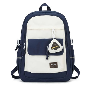 Two Tone School Backpack (A-5485)
