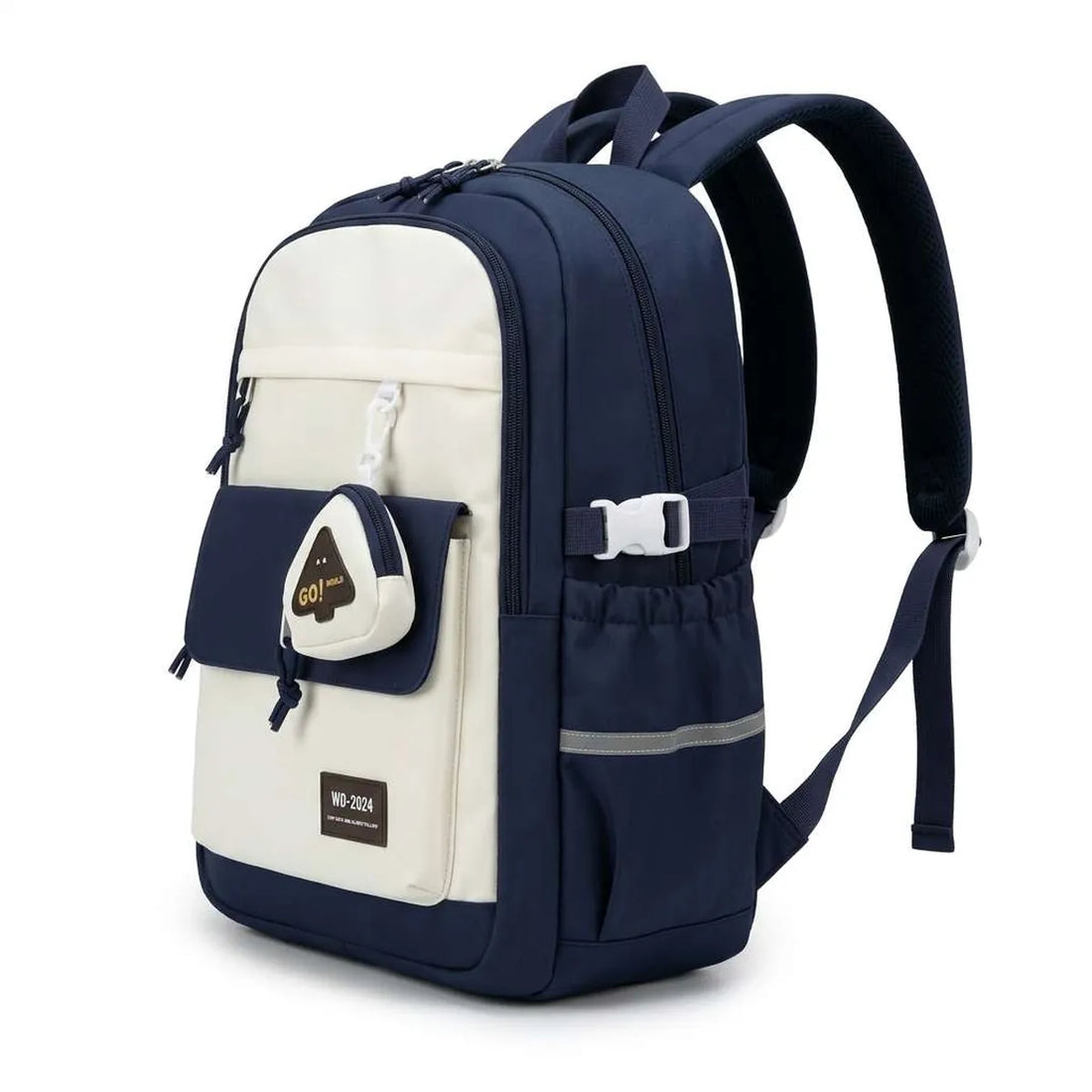 Two Tone School Backpack (A-5485)