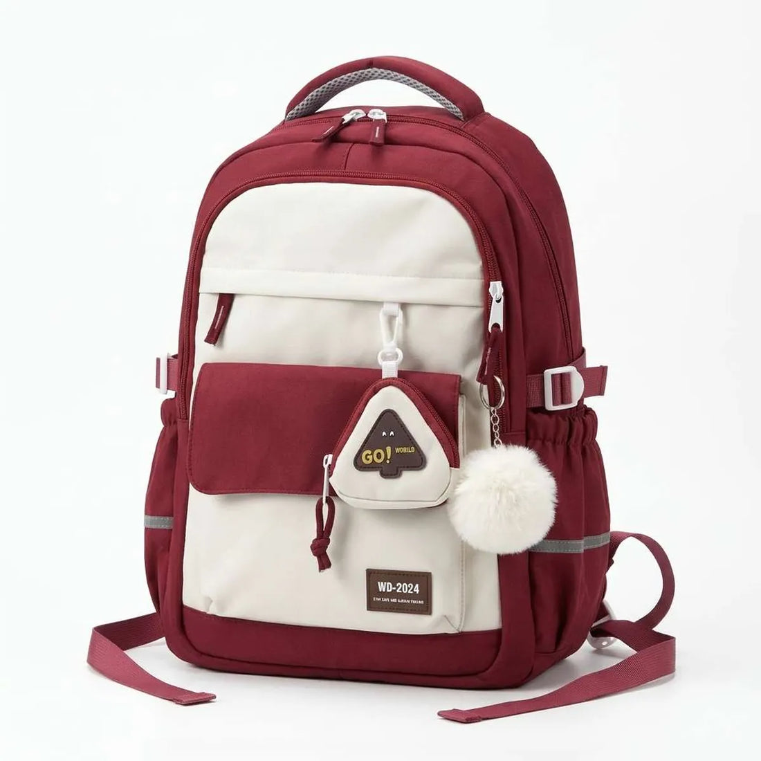 Two Tone School Backpack (A-5485)