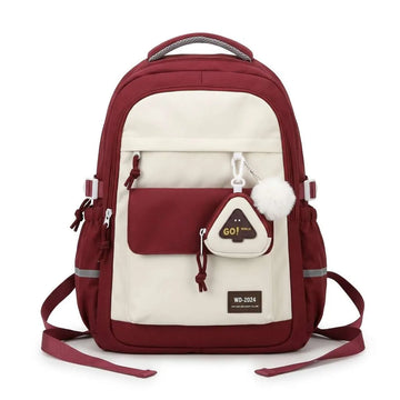 Two Tone School Backpack (A-5485)