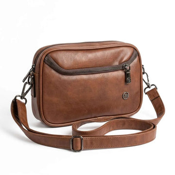 Leather Crossbody Shoulder Bag (A-5493)