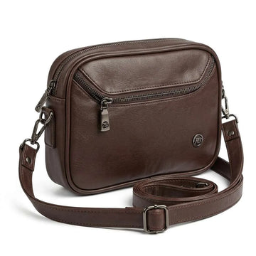 Leather Crossbody Shoulder Bag (A-5493)