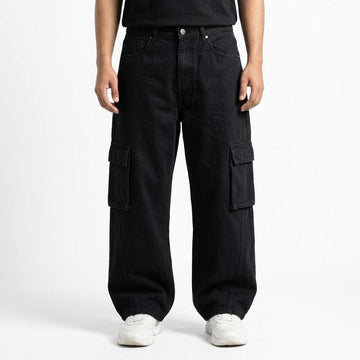 Cargo Six Pocket Loose-Fit Baggy Denim (A-5504)