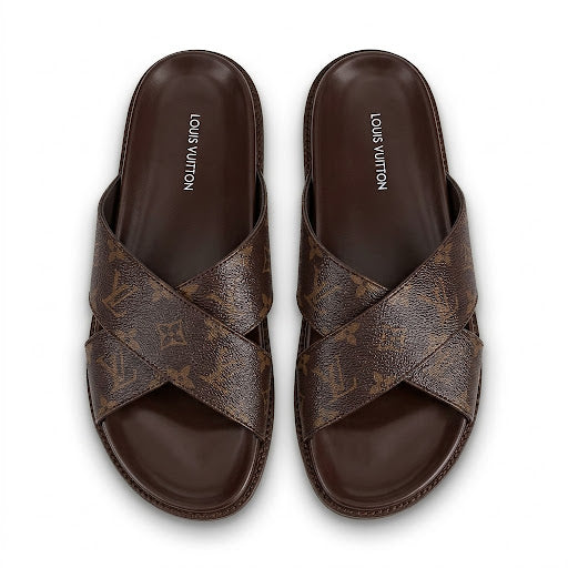 Mens Printed Sensitive Leather slippers (A-5179)