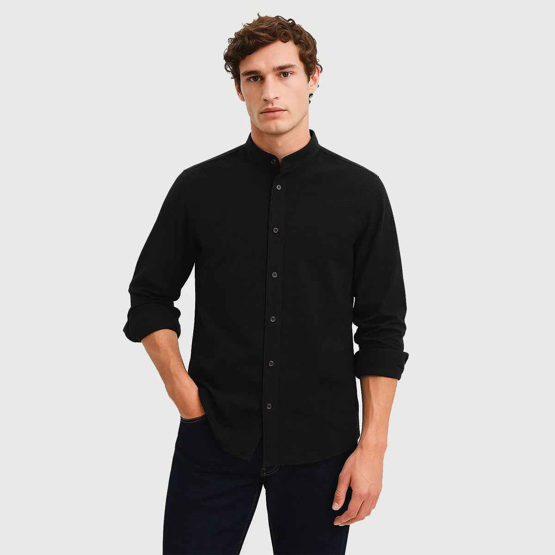 Mens Bubble Fabric Casual Shirt (A-3438)