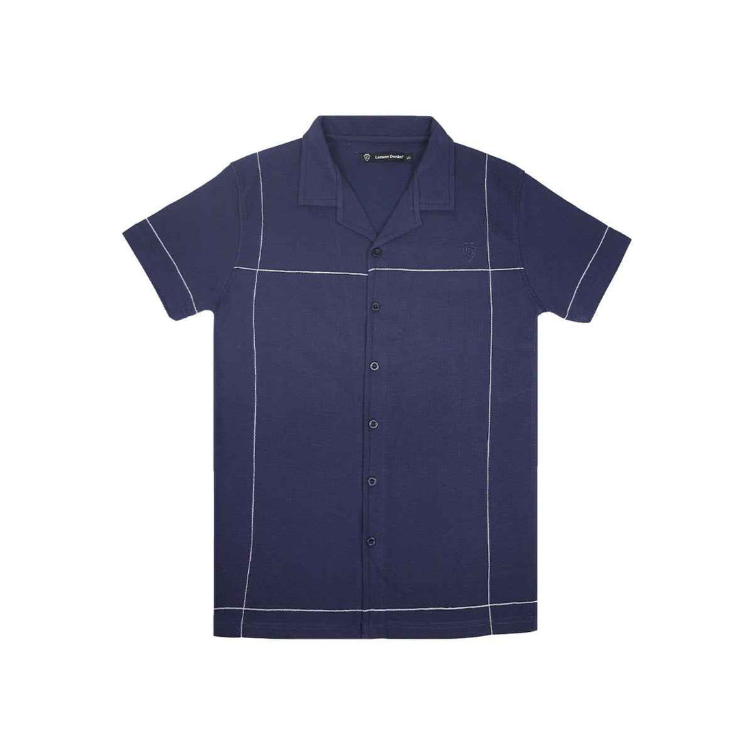 Mens Front Open Cuban Collar Casual Shirt (A-3403)