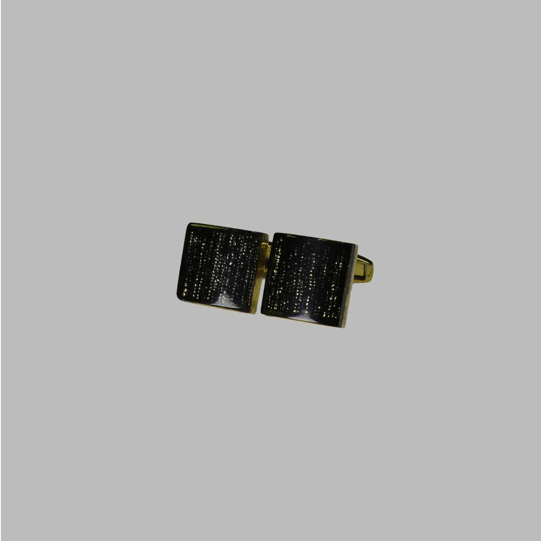 Black Sqaure Textured Cufflinks (A-3553)
