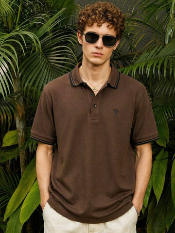 Brown Lemon Denim Premium Polos (A-4308)
