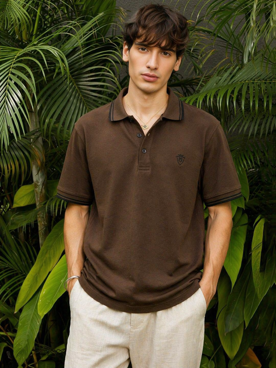 Brown Lemon Denim Premium Polos (A-4308)