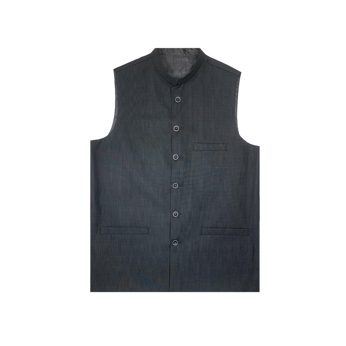 GREY SELF WAISCOAT (A-2356)