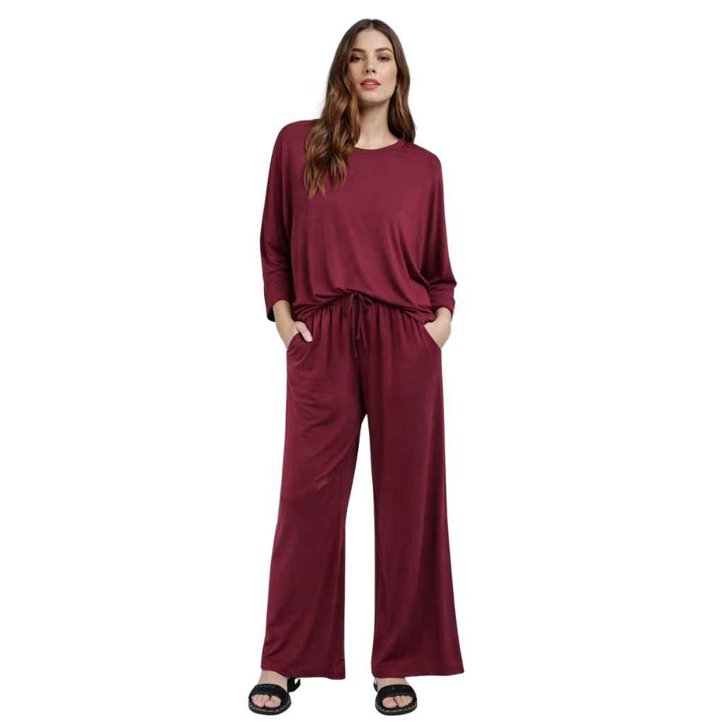 Maroon Color Round Vasco's Track Suit (A-2530)