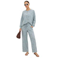 Light Sky Blue Round Printed Women's Tracksuit (A-2607)