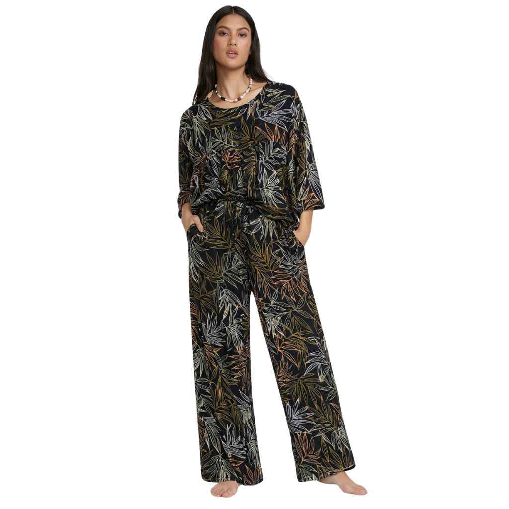 Black Printed Over Size Frock Vasco's Co-Ord Set (A-2606)