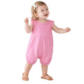 Pink Frill Heart Printed Girls Romper (A-231)