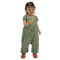 Light Green Girls Printed Romper (A-1943)