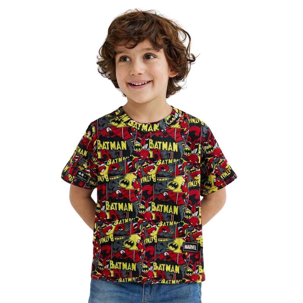 Multicolor Badman Printed Boys Tee (A-1388)