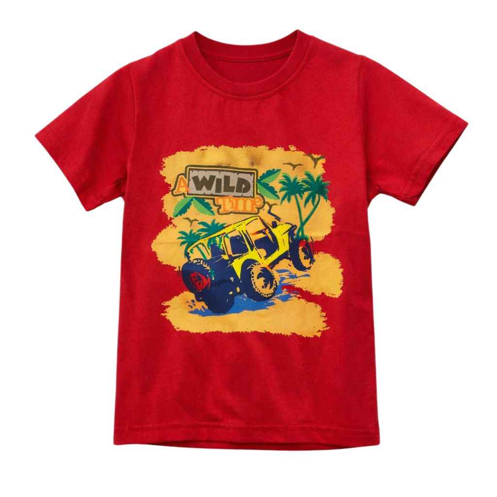 Red Jeep Printed Boys Tee (A-1591)