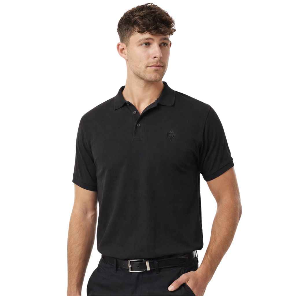 Black Color Half Sleeves Designer Polo T-Shirt (A-3549)