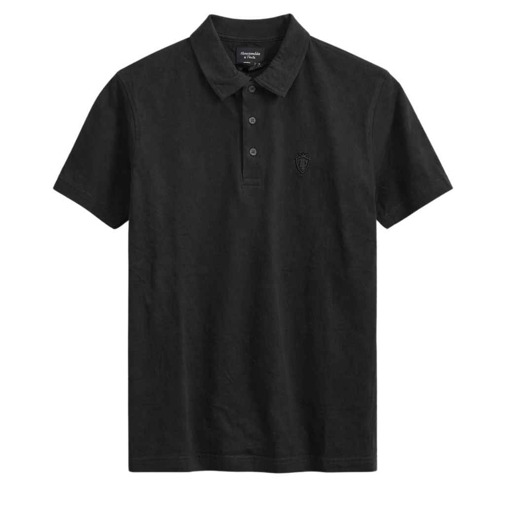 Black Color Half Sleeves Designer Polo T-Shirt (A-3549)