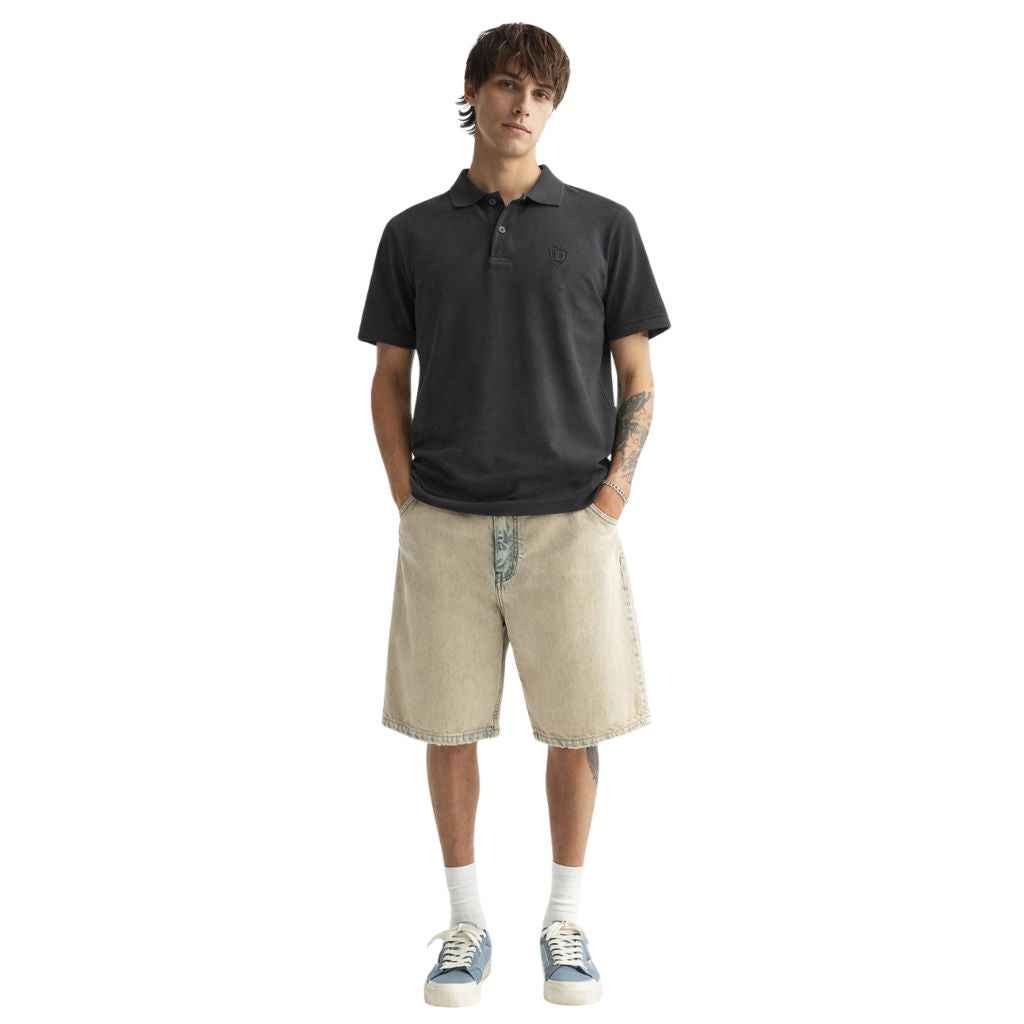 Glacier Grey  Half Sleeves Designer Polo T-Shirt (A-3549)