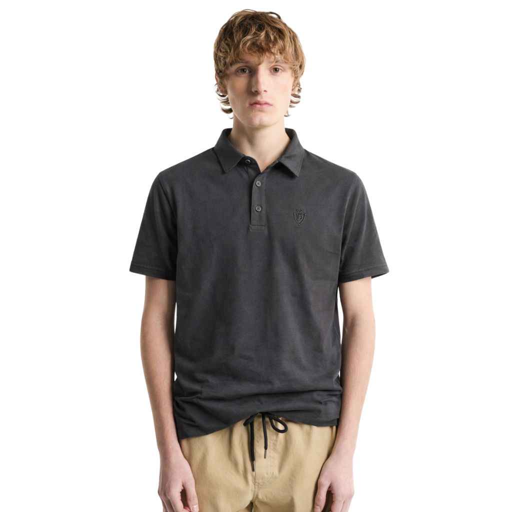 Glacier Grey  Half Sleeves Designer Polo T-Shirt (A-3549)