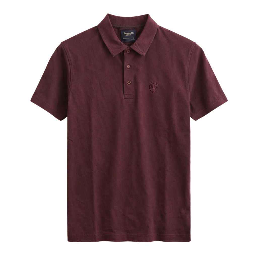 Burgundy Color Half Sleeves Designer Polo T-Shirt (A-3549)