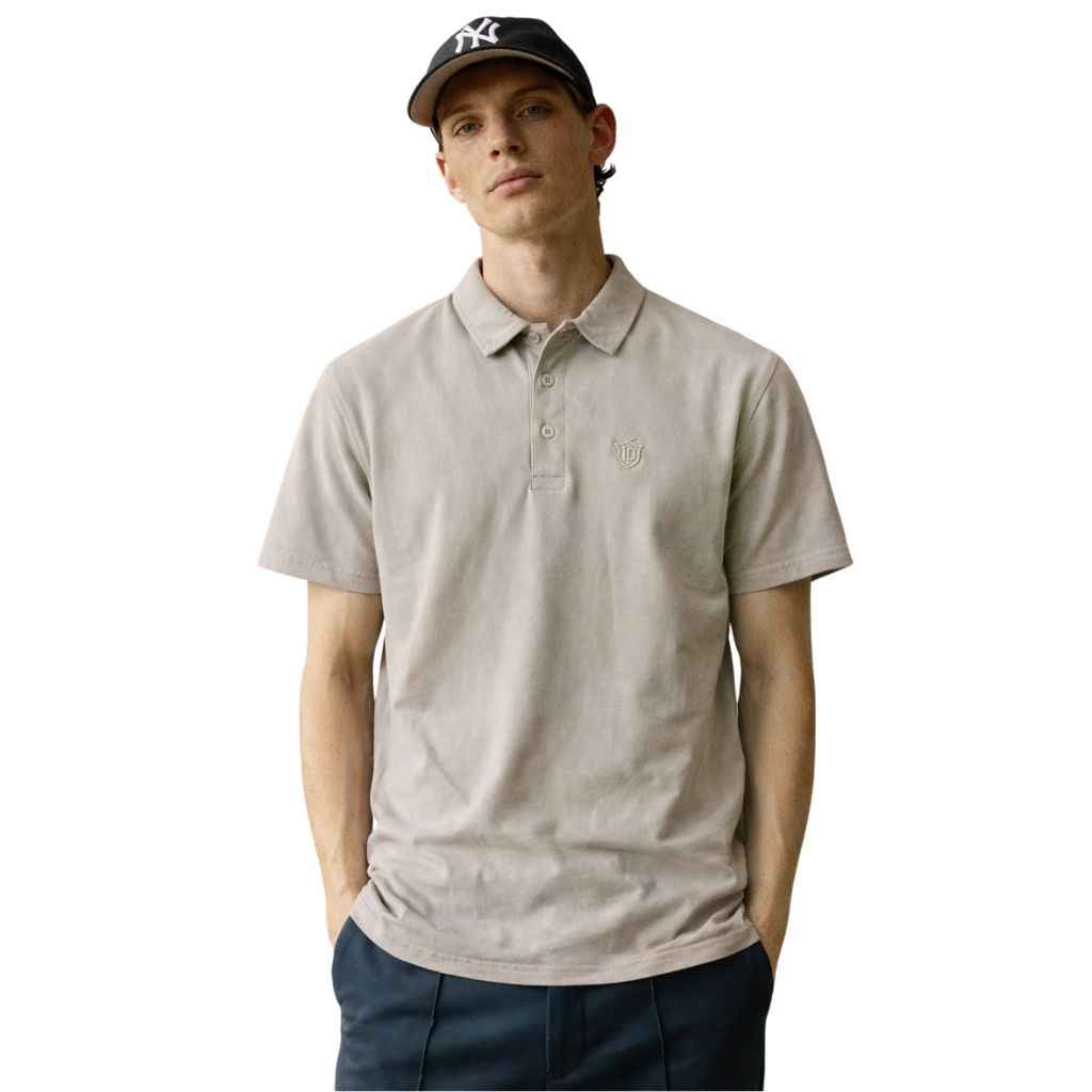 Half Vista White Color Half Sleeves Designer Polo T-Shirt (A-3549)